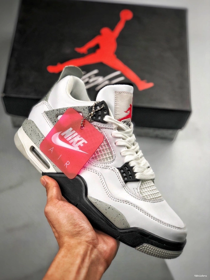 Rep TBK White Jordan OG Cement 4 (nike) 840606-192 Air 0710